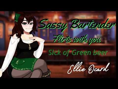 Sassy Bartender flirts with you | ASMR Roleplay [Sass and teasing] F4A