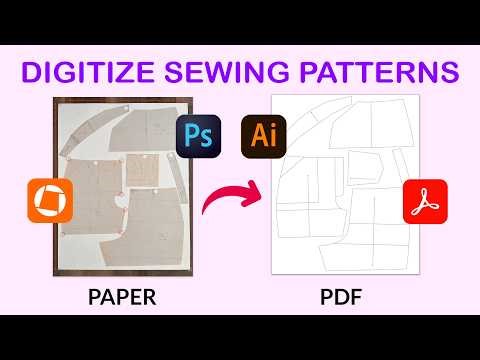 How to Digitize the Paper Sewing Patterns to PDF using your Phone Camera