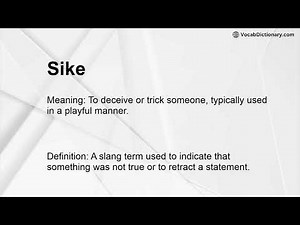 Sike Meaning