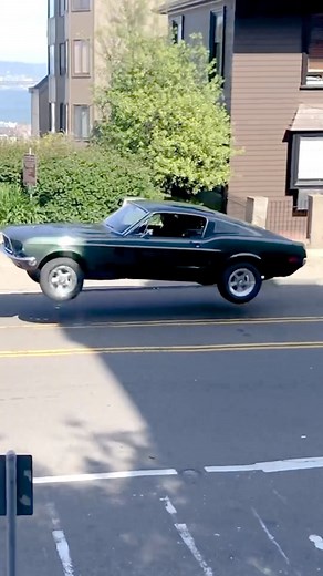 Gas Monkey Garage on Instagram: "Who did it better?  Our Bullitt Mustang caught some air, but that Tesla took flight!"