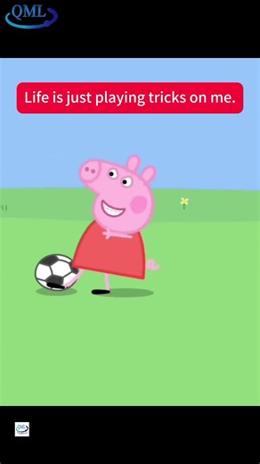 Peppa Pig was thus fooled by George. It was the first time I saw Peppa's full face.#funny
