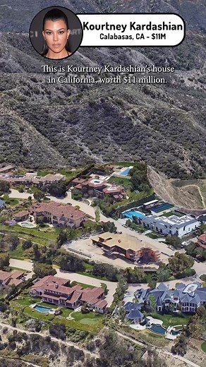 Kourtney Kardashian’s house in California worth $11M #kourtneykardashian #kardashians #celebrity #mansion #realestate #calabasas #foryoupage #foryou #fyp #keepingupwiththekardashians #kardashian