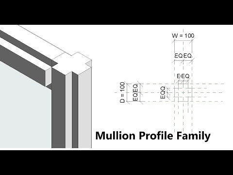 Mullion profile family - Revit