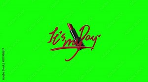 Green Screen text effect pop up animation motion graphic with chroma key clip template 4k Background. Easy removed green screen. High resolution. Ultra High Definition, 4k video.