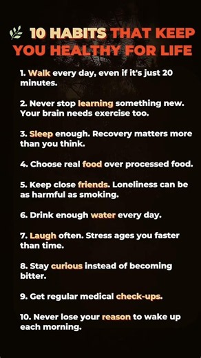 10 Healthy Habits That Will Keep You Fit & Happy for Life | Simple Daily Health Tips