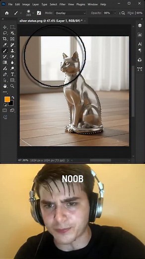 4.9K views · 49 reactions | Turning Silver into Gold in Photoshop… this looks insane 勞 Follow - @gfx.om . . . . #facebookreels #photoshop #gfxdesign #digitalart #photoshoptutorial #uscreators #viralreel #graphicdesign #PhotoshopTips | GFX OM | Facebook
