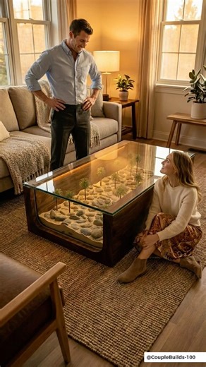 Next Level Coffee Table Build 🔥 #DIY #Woodworking #Home #Design