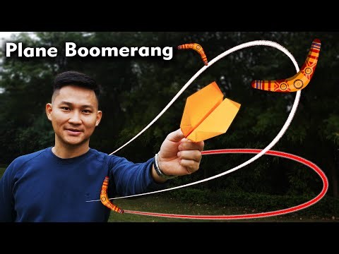 Fold Boomerang paper airplane properly Paper plane
