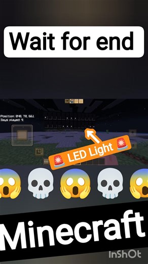 Minecraft LED Lights?! 😱💀#MinecraftBuilds