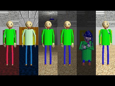 Evolution of Baldi's Want to Sleep! Night Until Midnight We Are Sick - All Perfect!