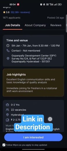 Quality Analyst walkin interview in Hyderabad for freshers at wipro #qaengineer #qualityanalyst #job