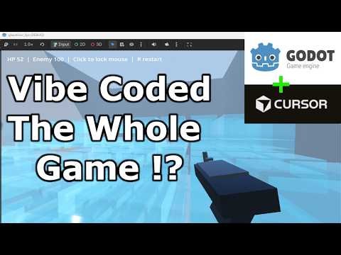 Vibe Coding a game with Godot + Cursor in 20 mins - no code skills required!