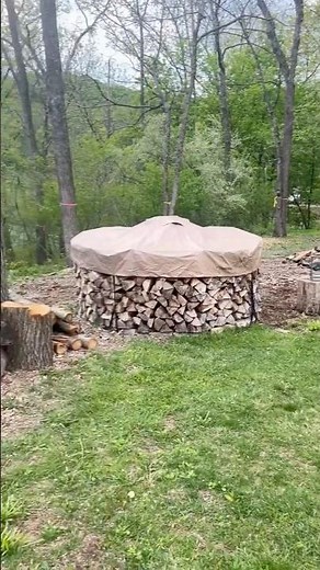 Firewood Round Stacking #holzhausen