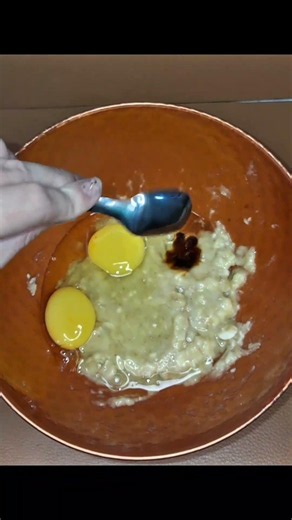 Budín de banana, avena y nuez #budin