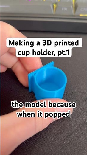 Making a 3d printed cup holder #3dprinting
