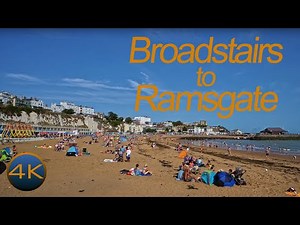 Beautiful English coastline - Broadstairs to Ramsgate in【4K】 ASMR