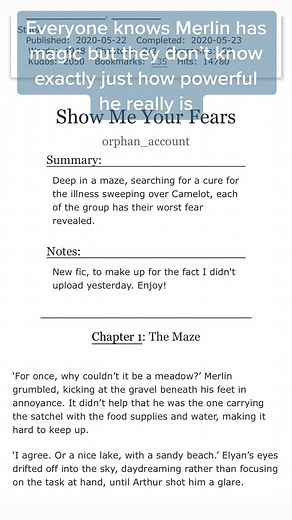 Exploring Merlin's Hidden Powers in Fan Fiction