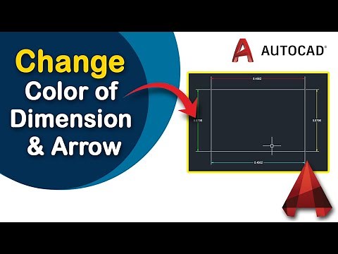 How to change color of Dimension and Arrow in AutoCAD