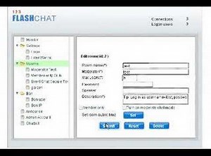 123flashchat Admin Panel
