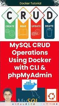 MySQL CRUD Operations Using Docker with CLI & phpMyAdmin | Step-by-Step for Beginners #docker #mysql