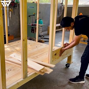 The Skillful Talent Of The Young Man Creates The Perfect Smart Mobile House | Woodworking Skill