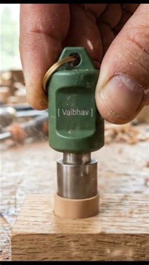 Mini Wood Plug Cutter 🔥 Keychain Tool That Actually Works!