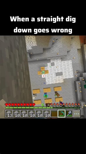 Never Dig Straight Down in Minecraft! ⛏️💀