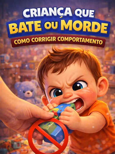 Seu filho bate ou morde quando fica irritado? Esse comportamento é mais comum do que parece 👀 Muitas crianças passam por fases em que batem ou mordem para expressar frustração, raiva ou dificuldade de comunicação. Neste conteúdo você vai entender como corrigir o comportamento de criança que bate ou morde, com orientações que ajudam a ensinar limites sem perder a conexão com a criança. Com a abordagem certa, é possível ajudar a criança a aprender outras formas de expressar emoções e melhorar o c