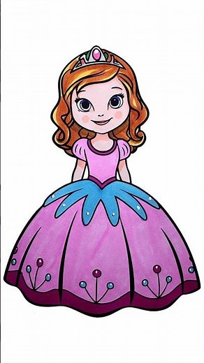 How to Coloring Sofia The First #drawing #sofiathefirst #coloring