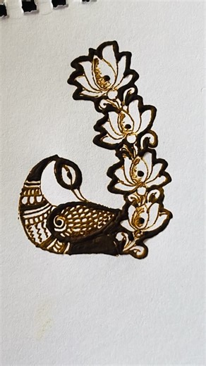 Artful henna strokes on Instagram: "Peacock design 🌿♥️"