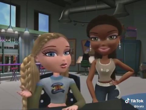 Spotted on @loribeynon ‘s tiktok! 👄 #bratz #aimovie #vsreality #bratzdolls #cloe #sasha