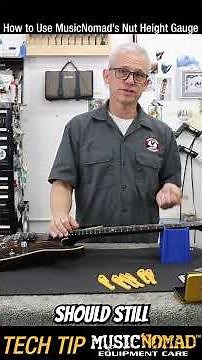 How To Measure Your Guitar's Nut Height with MusicNomad's Nut Height Gauge