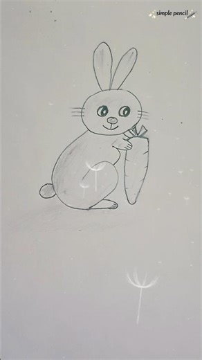 ✏️ Simplicity of painting | Easy Bunny Pencil Drawing