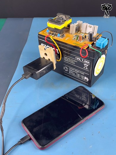 609K views · 3.3K reactions | Build a 12 volt battery to Mini inverter in simple steps | Creative Own | Facebook
