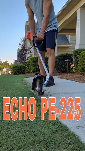 Elite Turf Care | Lawn care | Reel mowing | Echo PE-225 stick edger in action🤤 This tool was a game changer for me when it comes to creating crispy edges. It allows me to get the... | Instagram