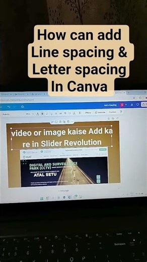 Canva Me Line Spacing & Letter Spacing Kaise Kare | Quick Canva Tip #shorts #canva #jaidmeel