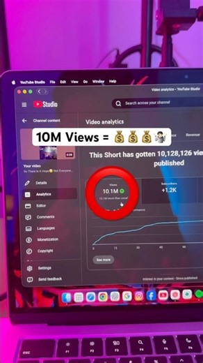 10M Views Pe Kitna Income Hota Hain YouTube Pe💰🤔?? #youtubeincome #youtubecreator