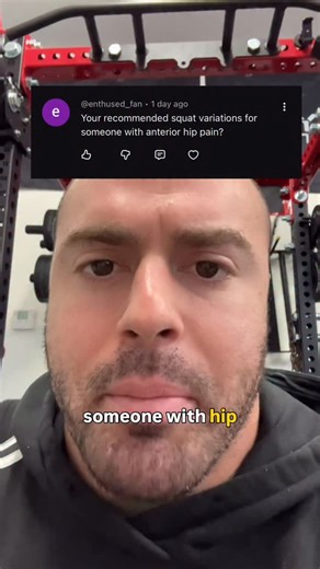 Will Ratelle on Instagram: "Squatting with hip pain? Do the following: Box Squat Pin Squat Hatfield Squat Belt Squat #strengthandconditioning #getstrong #squats"