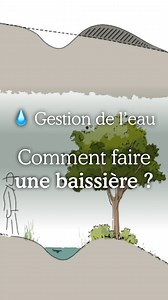 💧 Comment faire une baissière ? Un aménagement simple, mais qui demande de la méthode. On vous explique les bases. #permaculture, #gestiondeleau, #jardin, #sol | PermacultureDesign