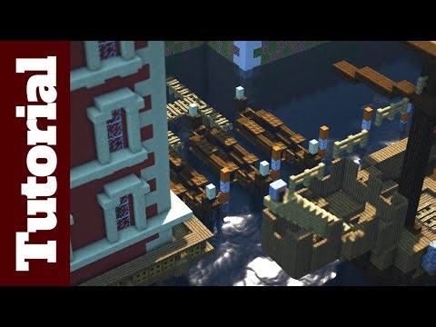 Minecraft medieval venetian gondola [Boat] TUTORIAL