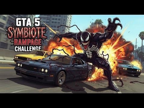 GTA 5: Venom Symbiote Rampage - Los Santos' NEW Nightmare!