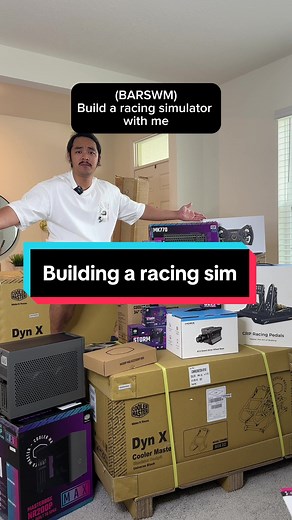 New Year, New Racing Sim! Finally completed my DYN X racing sim! Link in bio for details on the build Huge shoutout to @Cooler Master USA @Apevie Simulator for hooking me up with the full package!! #theultimatenerd #gamingsetup #gamingroom #gamer #coolermaster #dynx #apeviesimulator