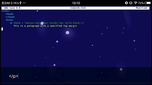 css,margin—top属性设置元素边框的上边距,这里有两个边框的元素
