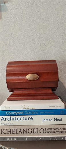 Vintage Jewelry Box, Ring Display From Bombay Company, Wood Treasure Chest With Brass Handle - Etsy