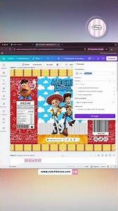 🎉 How to create a Toy Story Chip Bag step by step | Editable party template 🚀🍿