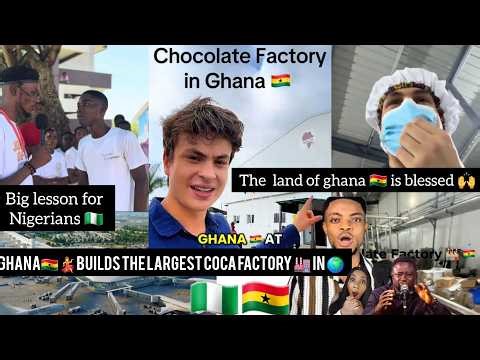 OMG😱💃AMERICAN🇺🇸OBRONI&NIGERIANS🇳🇬GOES CR@ZY SEEING GHANA'S BILLION DOLLAR COCOA FACTORY🏭