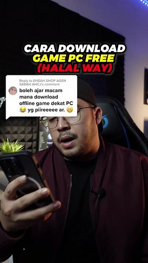 Replying to @EHSAH SHOP AGEN SABAH AHCJ Cara nak download game PC percuma. Online offline semua ada #techtok #tiktokguru #belajardigital #digitaltips #jombelajar #learnontiktok #tahukahanda
