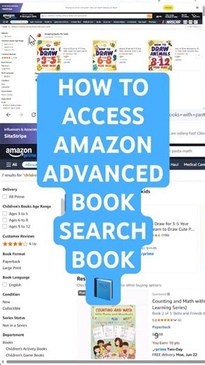 HOW TO ACCESS AMAZON ADVANCED BOOK SEARCH