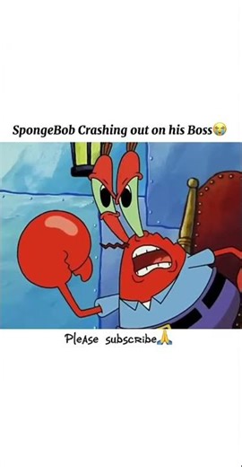 SpongeBob gets Angry at Mr Krabs over a Dime😭😂 #cartoon #spongebob #nickelodeon #funny