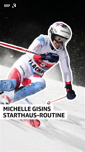 Michelle Gisin Starthaus-Routine | #Shorts